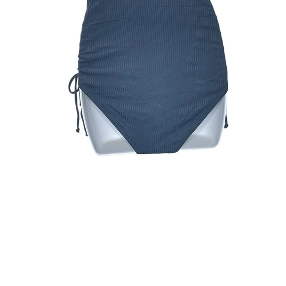 Charmo Ruched One Piece Swimsuit V Neck Monokini Bath Suit Tie Side Swimwear - Picture 8 of 12